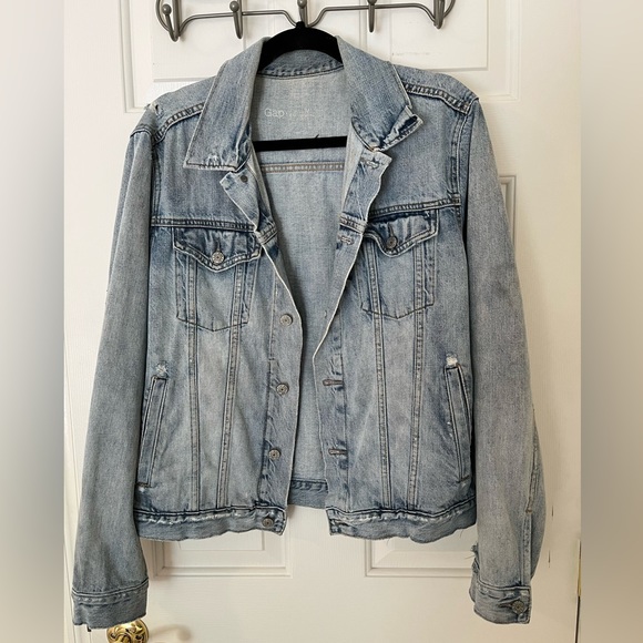 Straight over-sized denim jacket - Picture 1 of 3